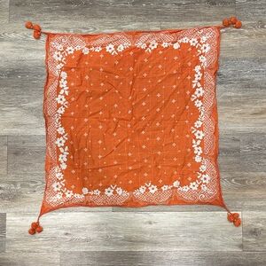 Hollister Vibrant Orange and White Bandana